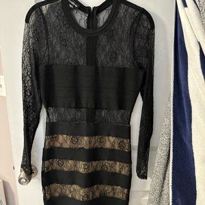 Bebe lace body con dress